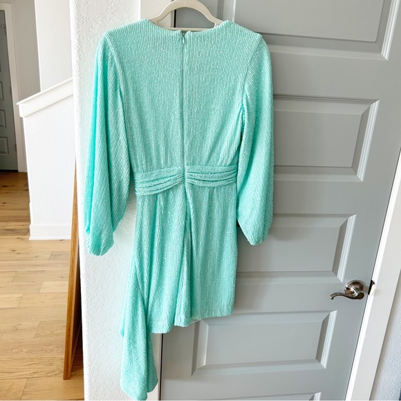 NWT One 33 Social Sequin Cascade Ruffle Mini Dress Nordstrom - Picture 3 of 5